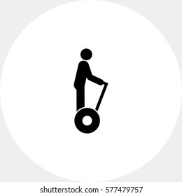 Man Riding Segway Icon