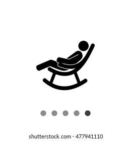 Man in Rocking Chair Icon