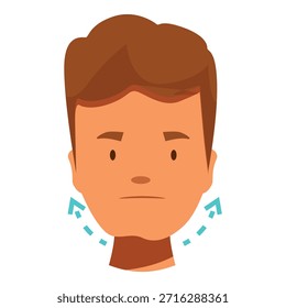 Hombre que gira su cuello para aliviar dolor muscular y mejorar flexibilidad