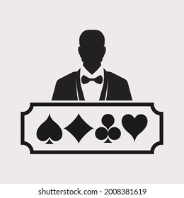 Man and rummy shape design vector illustration