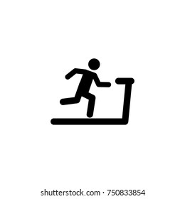 Man run on treadmill icon