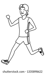 man running athlete