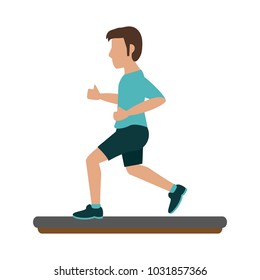 Man running cartoon