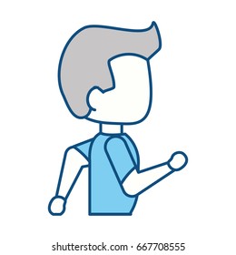 Man running cartoon