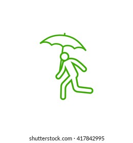 man, running, icon