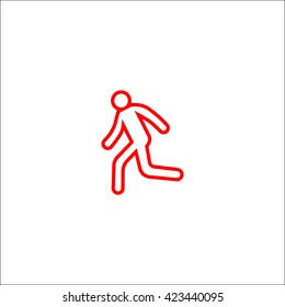 man, running, icon