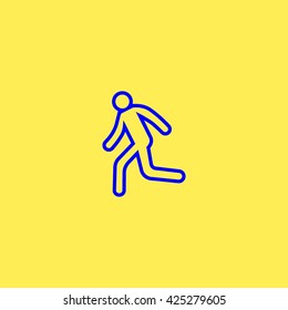 man, running, icon