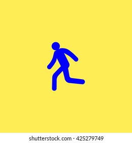 man, running, icon