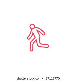 man, running, icon