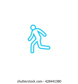 man, running, icon