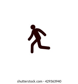 man, running, icon