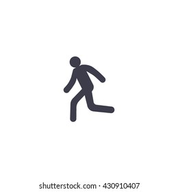 man, running, icon