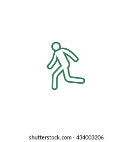 man, running, icon