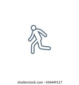 man, running, icon