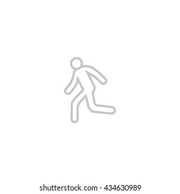 man, running, icon