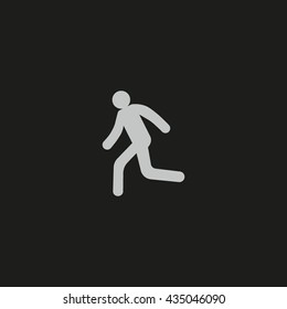 man, running, icon
