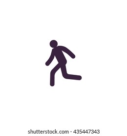 man, running, icon
