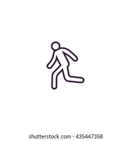man, running, icon