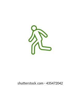 man, running, icon