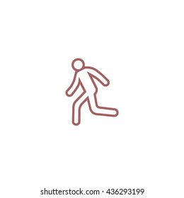 man, running, icon