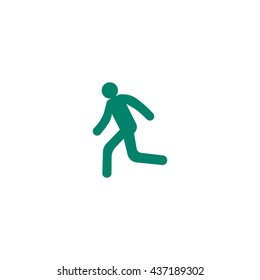 man, running, icon