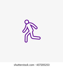 man, running, icon