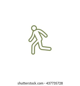 man, running, icon