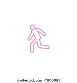 man, running, icon