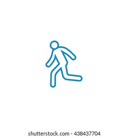 man, running, icon