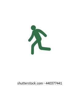 man, running, icon