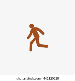 man, running, icon