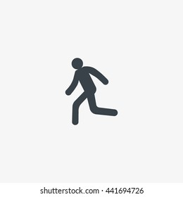 man, running, icon