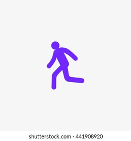 man, running, icon