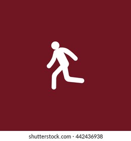 man, running, icon