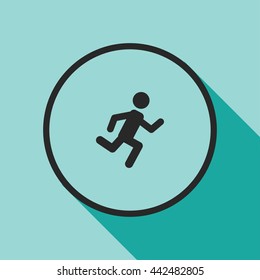 man running icon