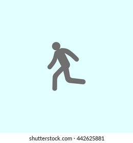 man, running, icon