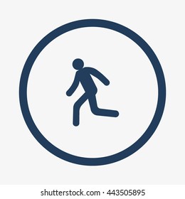 man, running, icon