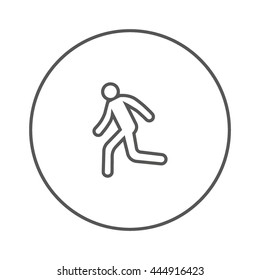 man, running, icon