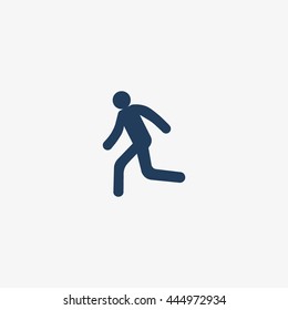 man, running, icon