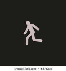 man, running, icon
