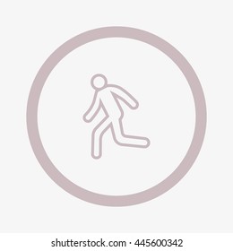 man, running, icon
