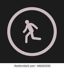 man, running, icon