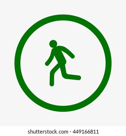 man, running, icon