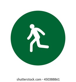man, running, icon