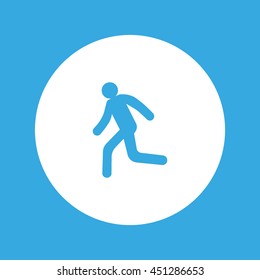man, running, icon