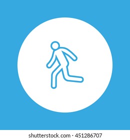 man, running, icon