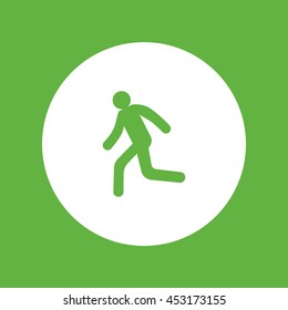 man, running, icon