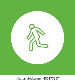 man, running, icon