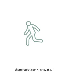 man, running, icon