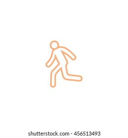 man, running, icon